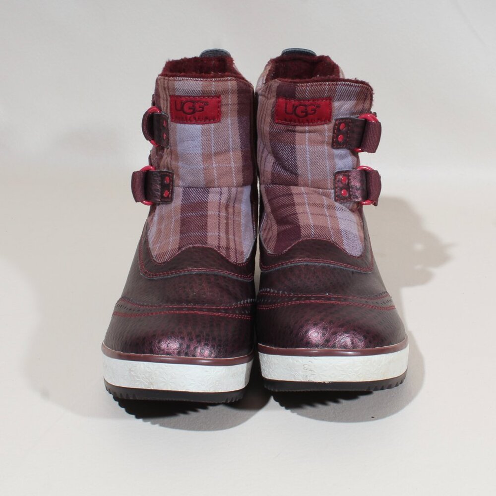 Womens UGG Marais Plaid Boots Size 10 Waterproof Ankle Boot